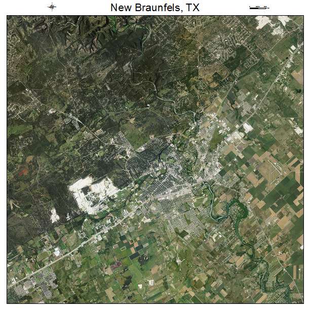 New Braunfels, TX air photo map