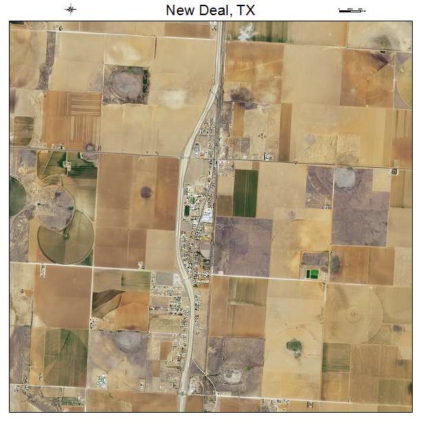 New Deal, TX air photo map