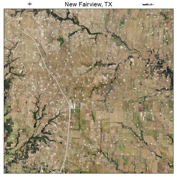New Fairview, TX air photo map