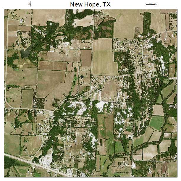 New Hope, TX air photo map