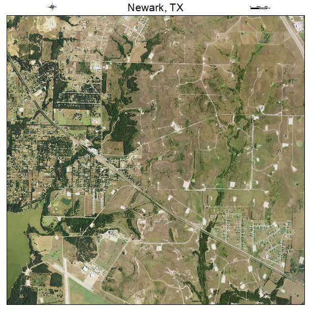 Newark, TX air photo map