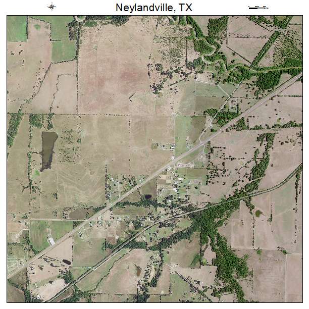 Neylandville, TX air photo map
