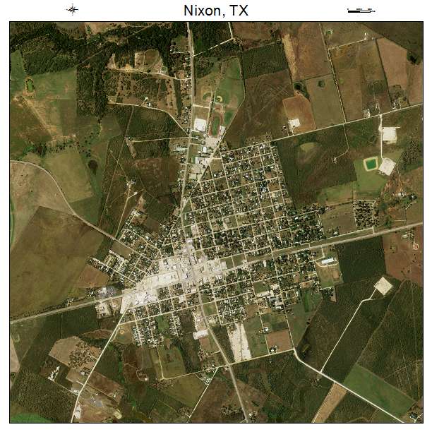 Nixon, TX air photo map