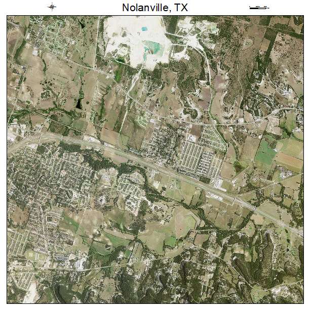Nolanville, TX air photo map