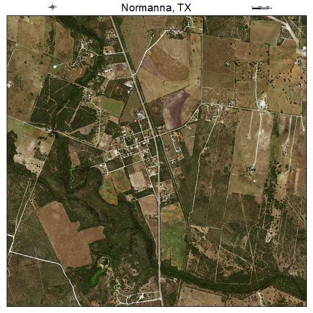 Normanna, TX air photo map
