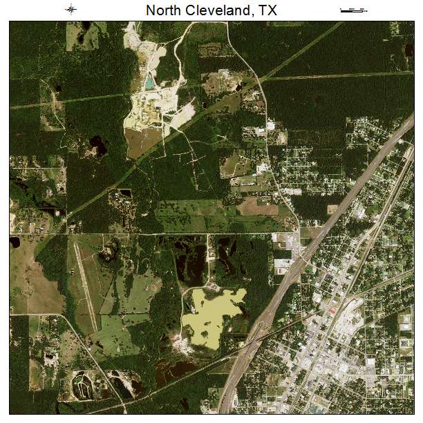 North Cleveland, TX air photo map