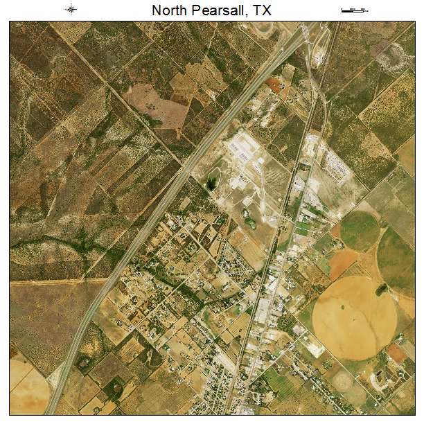 North Pearsall, TX air photo map