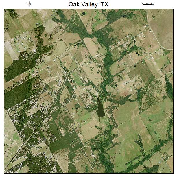 Oak Valley, TX air photo map