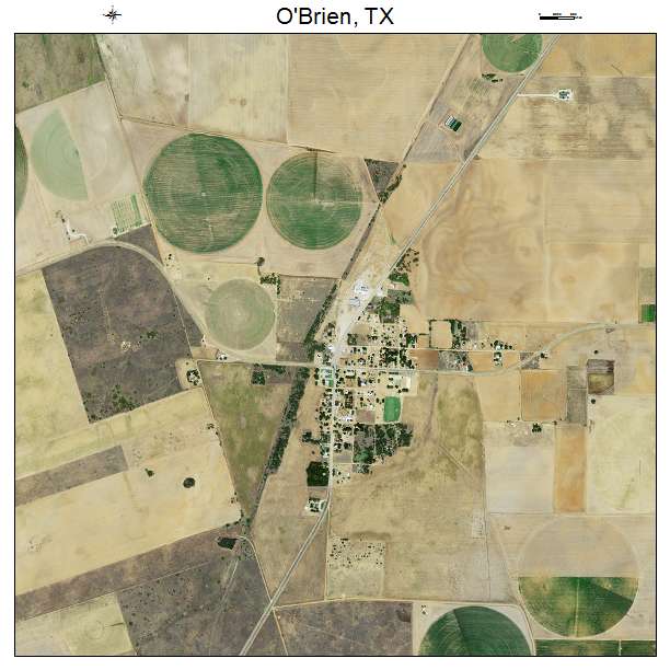 OBrien, TX air photo map