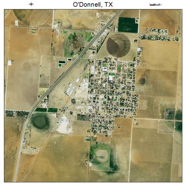 ODonnell, TX air photo map