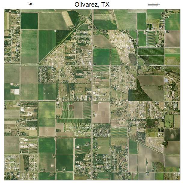 Olivarez, TX air photo map