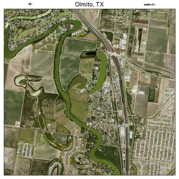 Olmito, TX air photo map