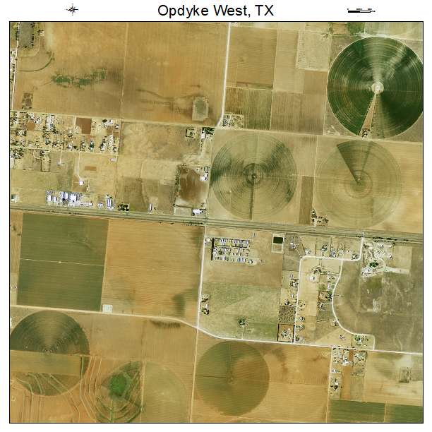 Opdyke West, TX air photo map