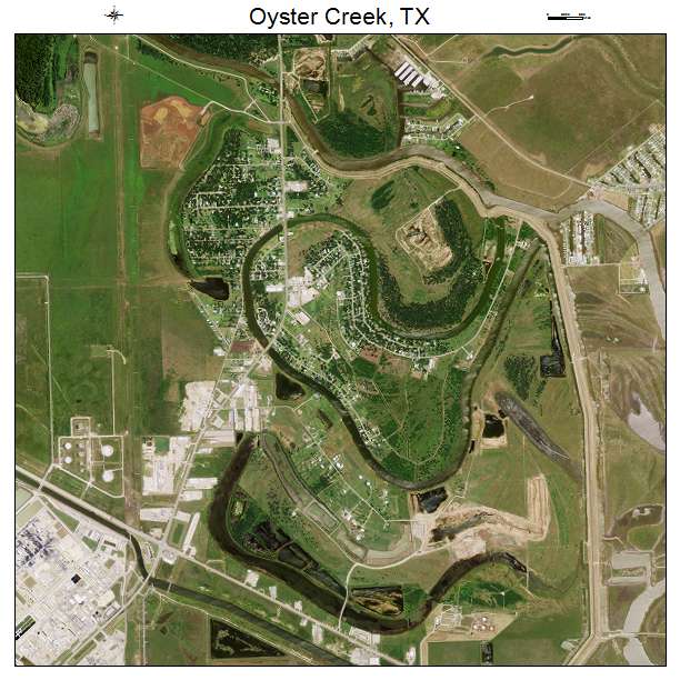 Oyster Creek, TX air photo map