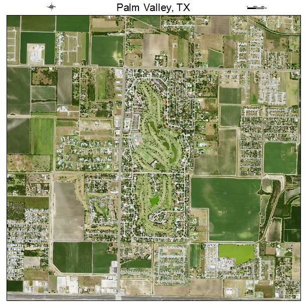 Palm Valley, TX air photo map
