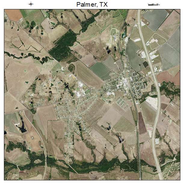 Palmer, TX air photo map