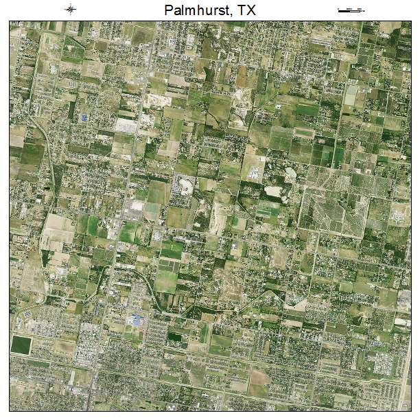 Palmhurst, TX air photo map