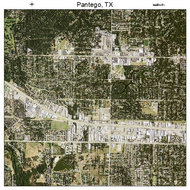 Pantego, TX air photo map