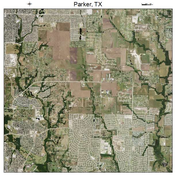 Parker, TX air photo map