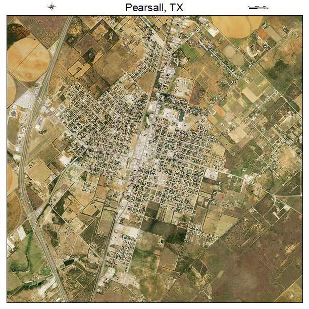 Pearsall, TX air photo map