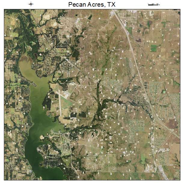 Pecan Acres, TX air photo map