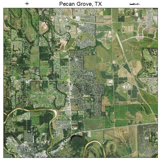 Pecan Grove, TX air photo map