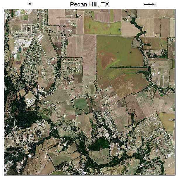 Pecan Hill, TX air photo map