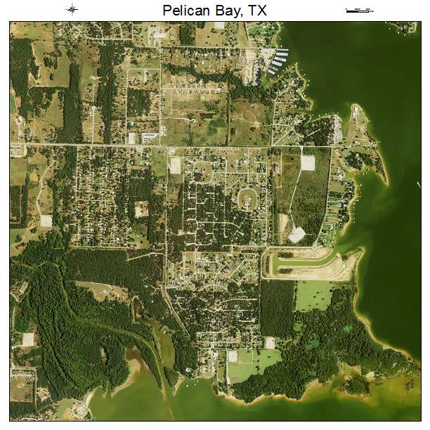 Pelican Bay, TX air photo map