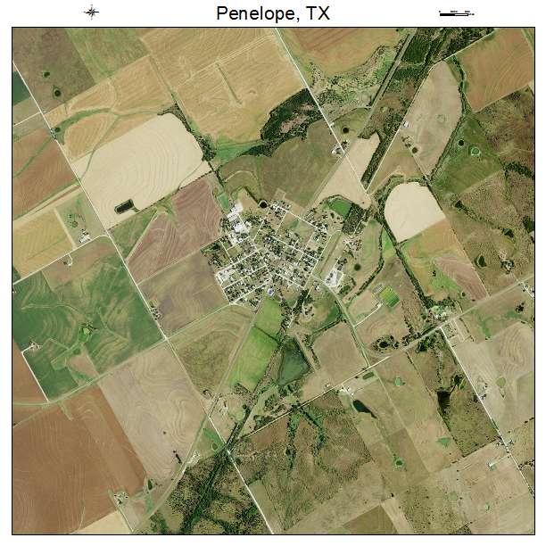 Penelope, TX air photo map