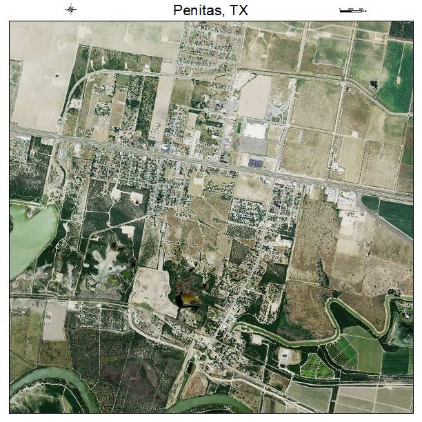 Penitas, TX air photo map