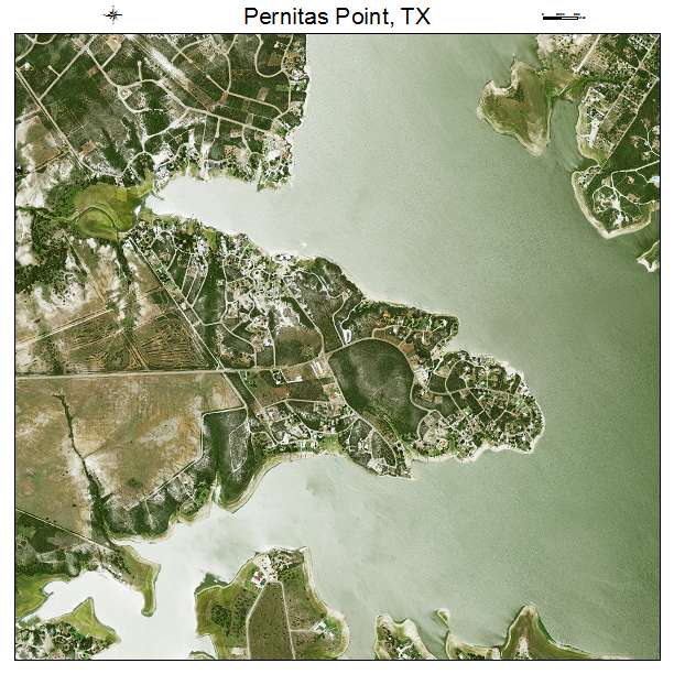 Pernitas Point, TX air photo map