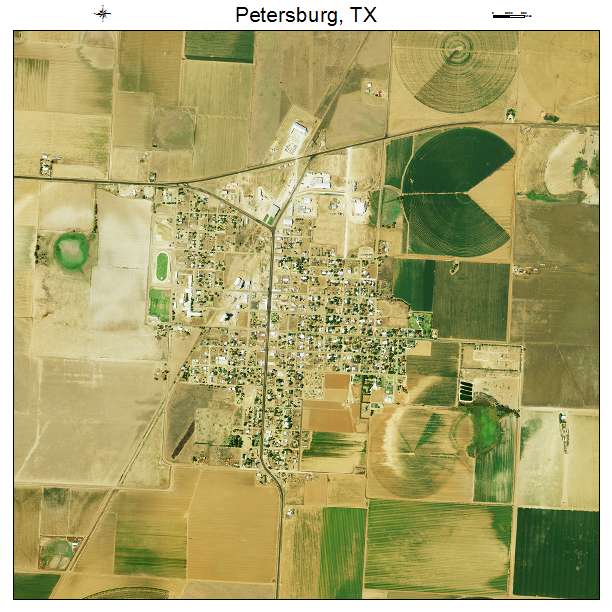 Petersburg, TX air photo map