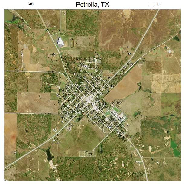 Petrolia, TX air photo map