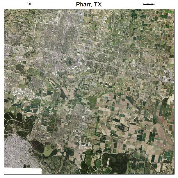 Pharr, TX air photo map