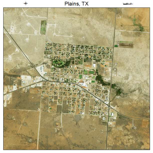 Plains, TX air photo map