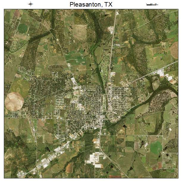 Pleasanton, TX air photo map