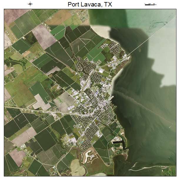 Port Lavaca, TX air photo map