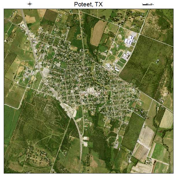 Poteet, TX air photo map