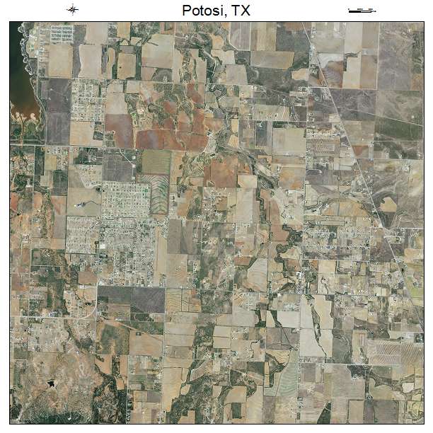 Potosi, TX air photo map