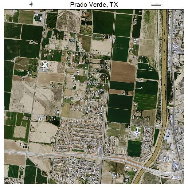 Prado Verde, TX air photo map