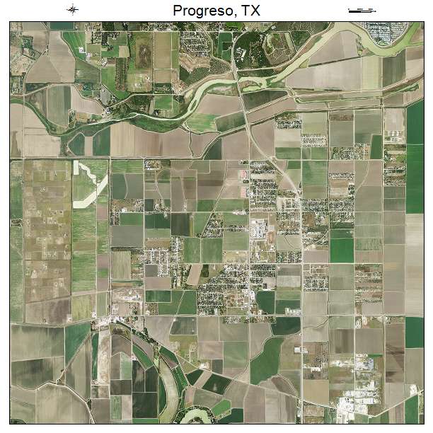 Progreso, TX air photo map