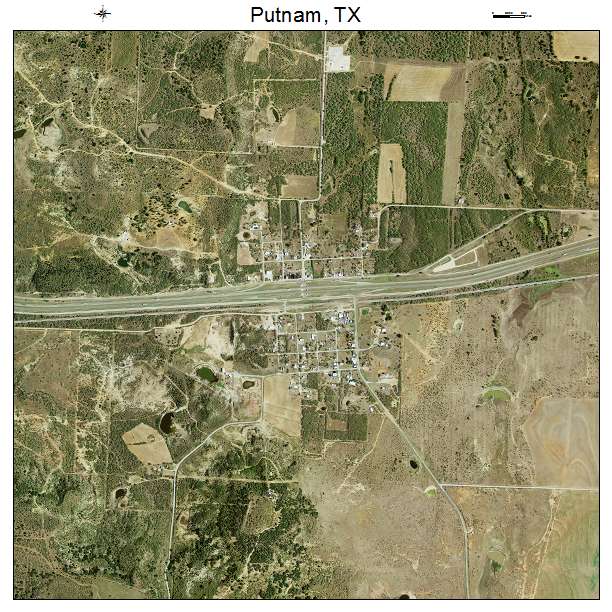 Putnam, TX air photo map