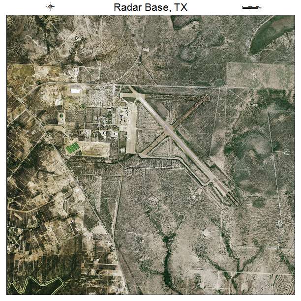 Radar Base, TX air photo map