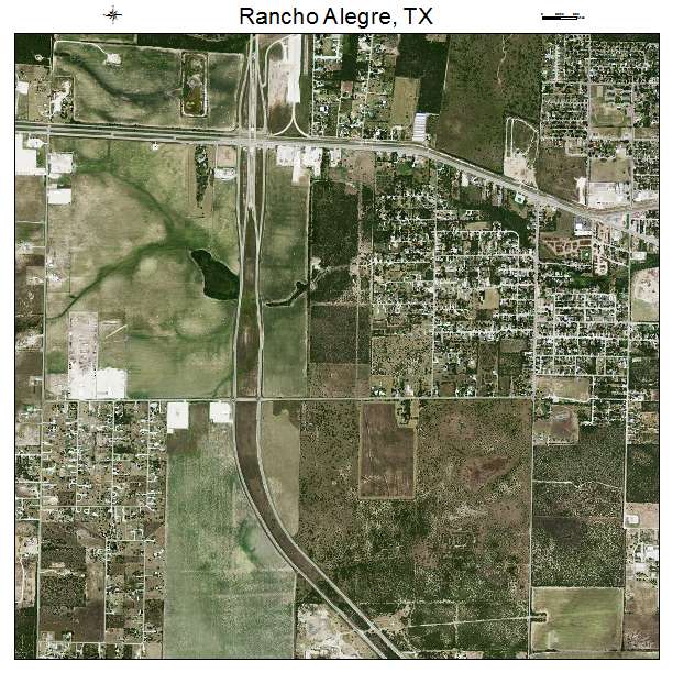 Rancho Alegre, TX air photo map