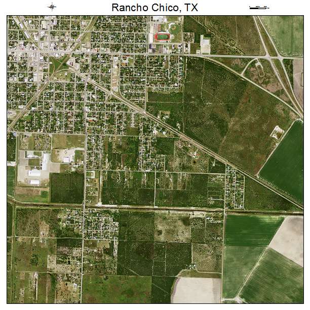 Rancho Chico, TX air photo map
