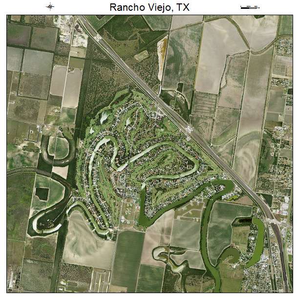 Rancho Viejo, TX air photo map