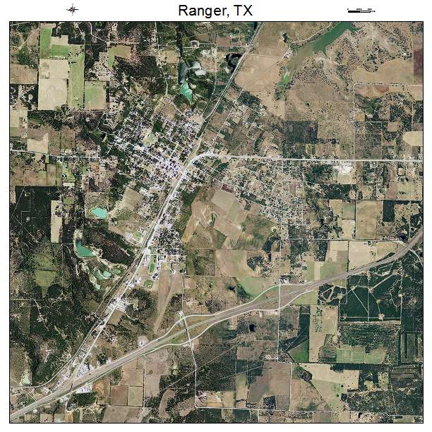 Ranger, TX air photo map