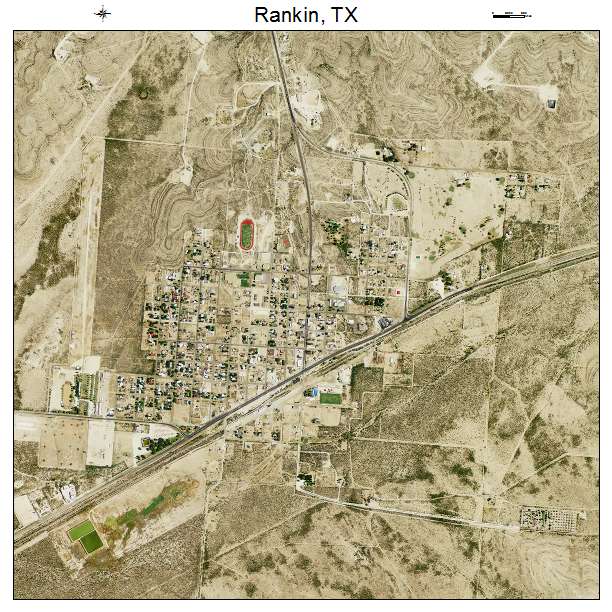Rankin, TX air photo map