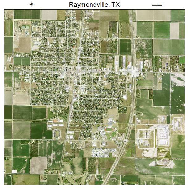 Raymondville, TX air photo map
