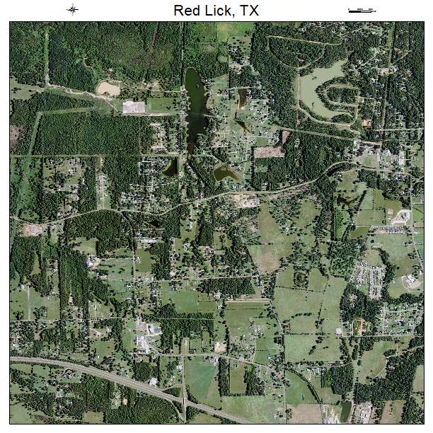 Red Lick, TX air photo map